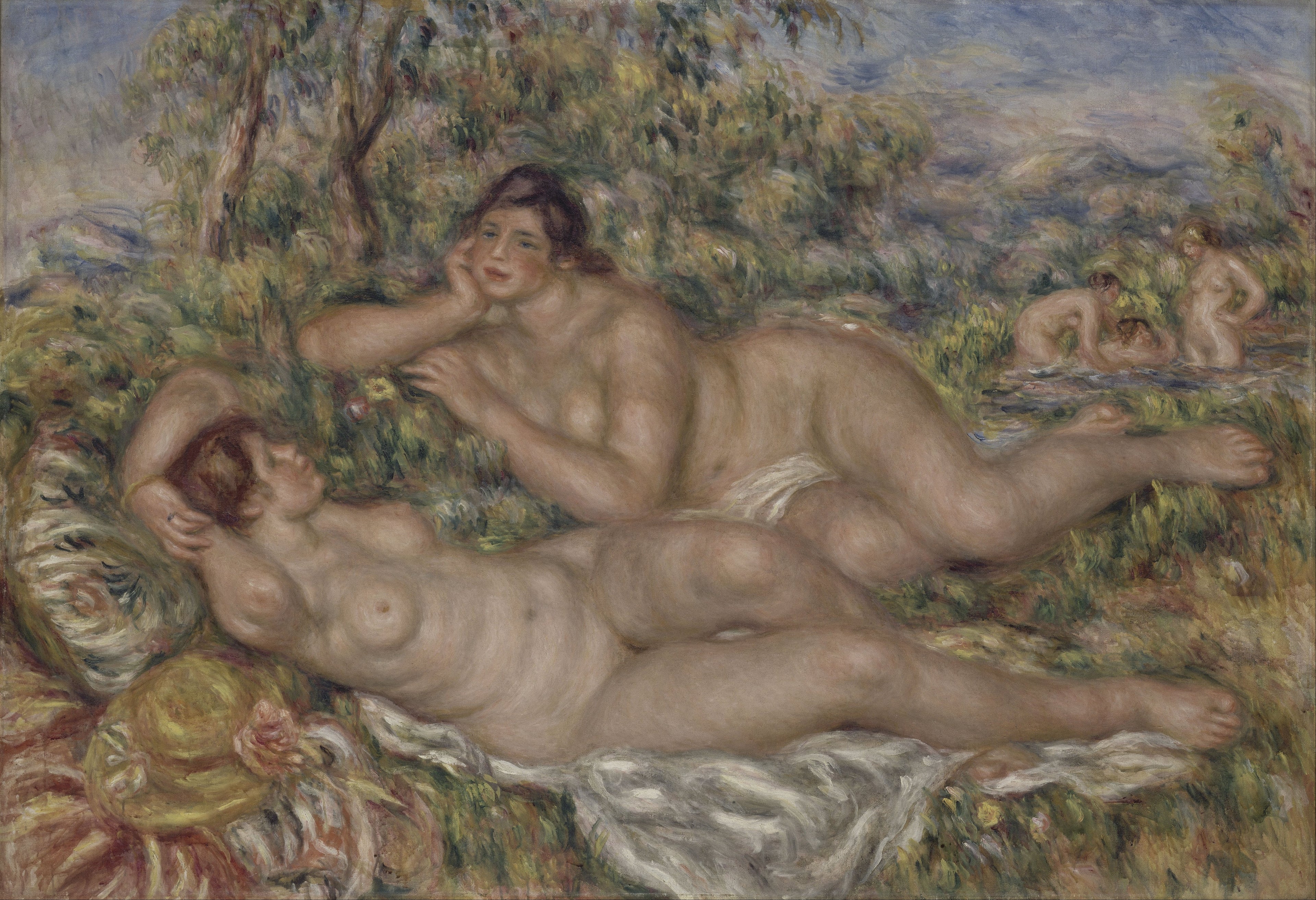 Reproduction du tableau « Les Baigneuses - Pierre-Auguste Renoir » par Alpha Reproduction en peinture à l’huile