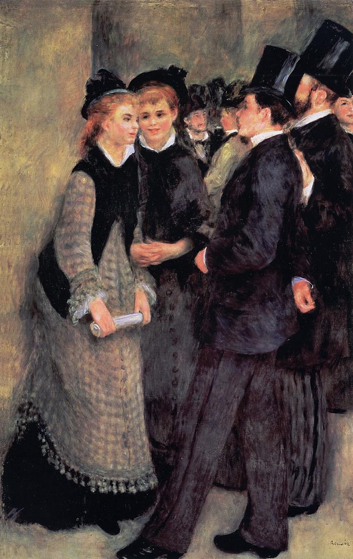 Reproduction du tableau « La sortie du Conservatoire - Pierre-Auguste Renoir » par Alpha Reproduction en peinture à l’huile
