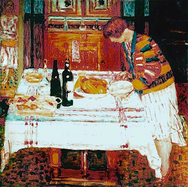 Reproduction du tableau « Après le repas - Pierre Bonnard » par Alpha Reproduction en peinture à l’huile