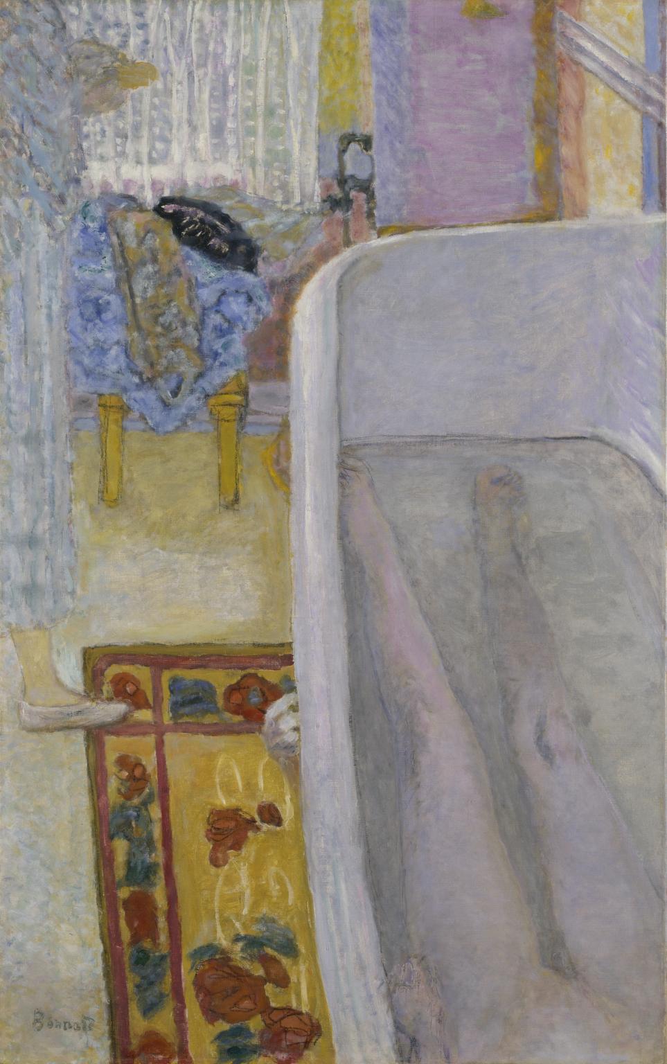 Reproduction du tableau « Nu dans la baignoire - Pierre Bonnard » par Alpha Reproduction en peinture à l’huile
