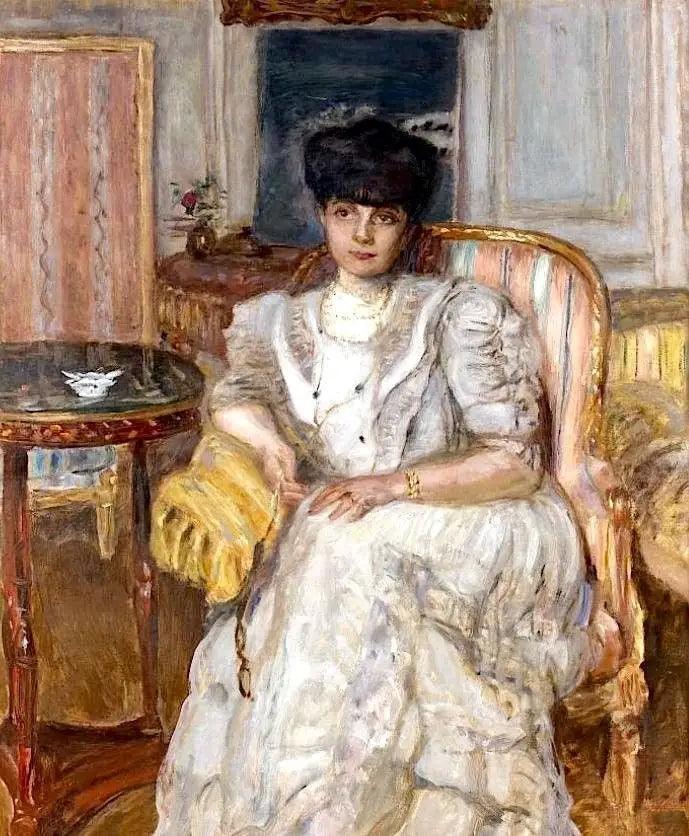 Reproduction du tableau « Portrait de la Princesse Hélène de Caraman-Chimay - Pierre Bonnard » par Alpha Reproduction en peinture à l’huile