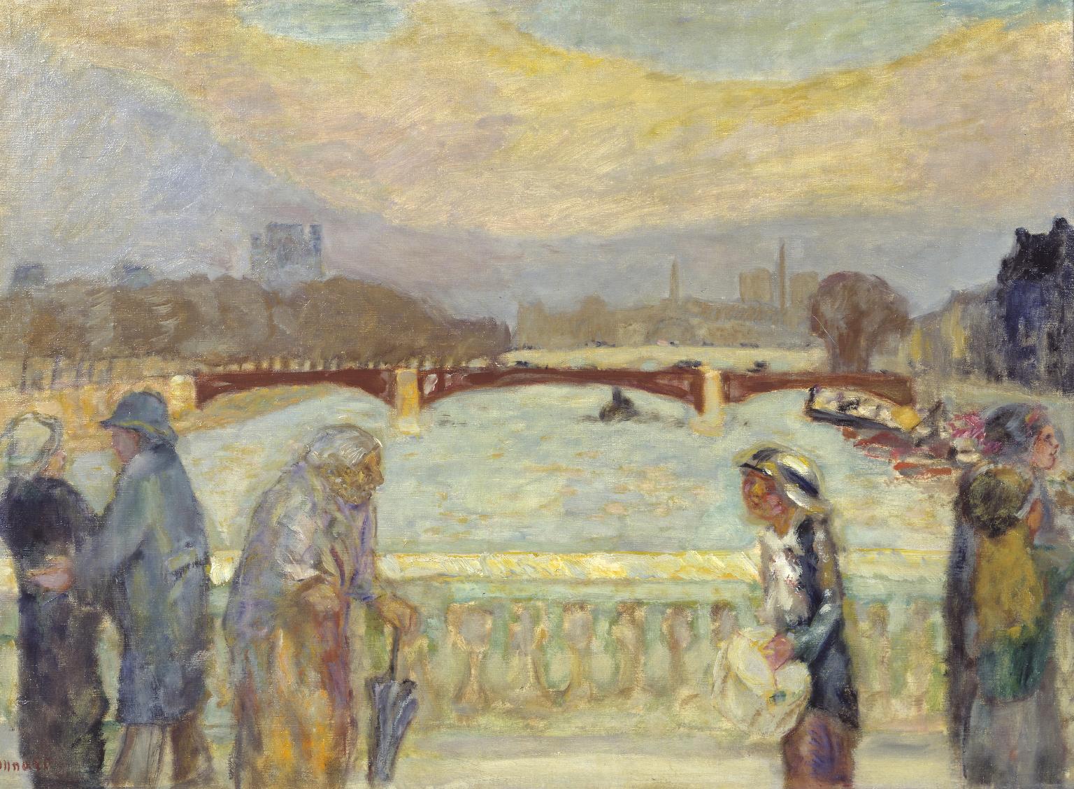 Reproduction du tableau « Pont de la Concorde - Pierre Bonnard » par Alpha Reproduction en peinture à l’huile