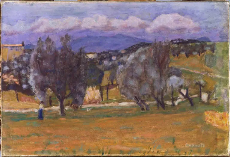 Reproduction du tableau « Paysage avec montagne (l'Estérel) - Pierre Bonnard » par Alpha Reproduction en peinture à l’huile