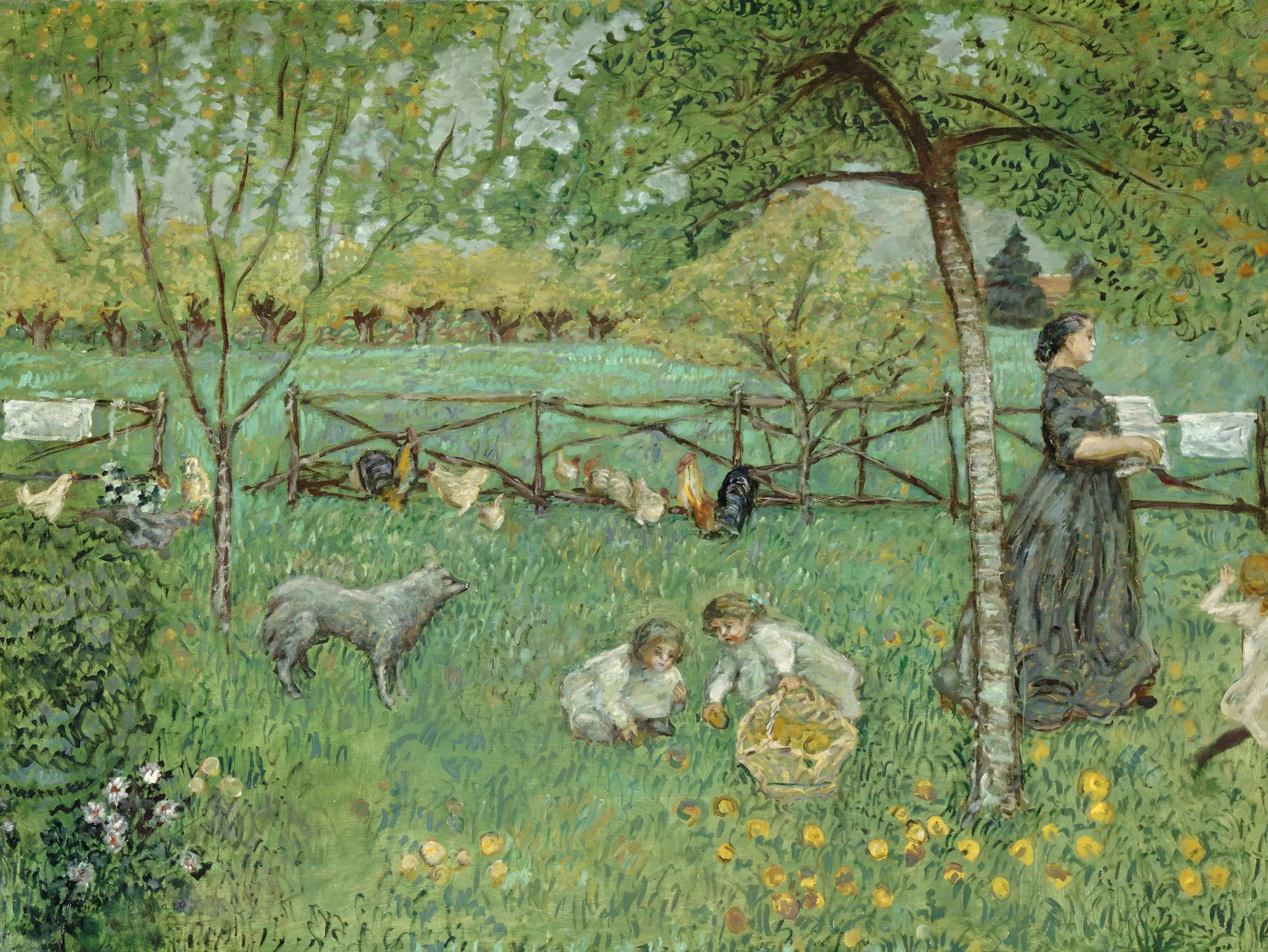 Reproduction du tableau « Le Grand jardin - Pierre Bonnard » par Alpha Reproduction en peinture à l’huile