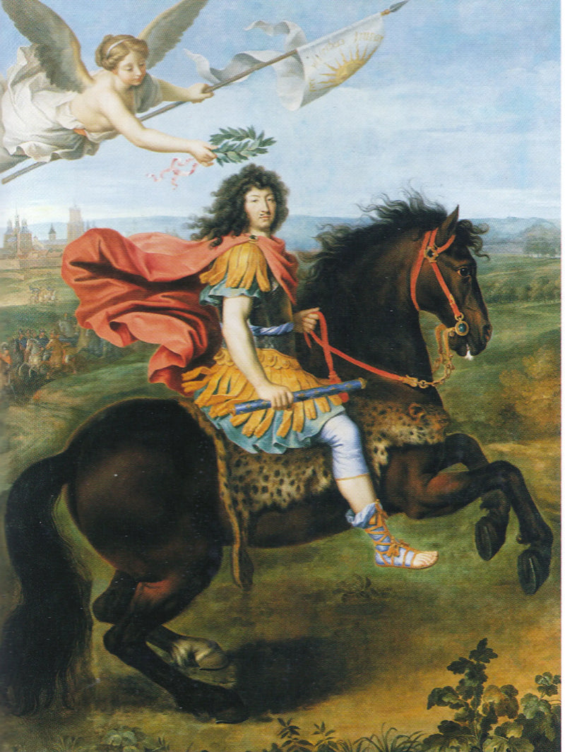 Ritratto equestre di Luigi XIV incoronato dalla Vittoria - Pierre Mignard