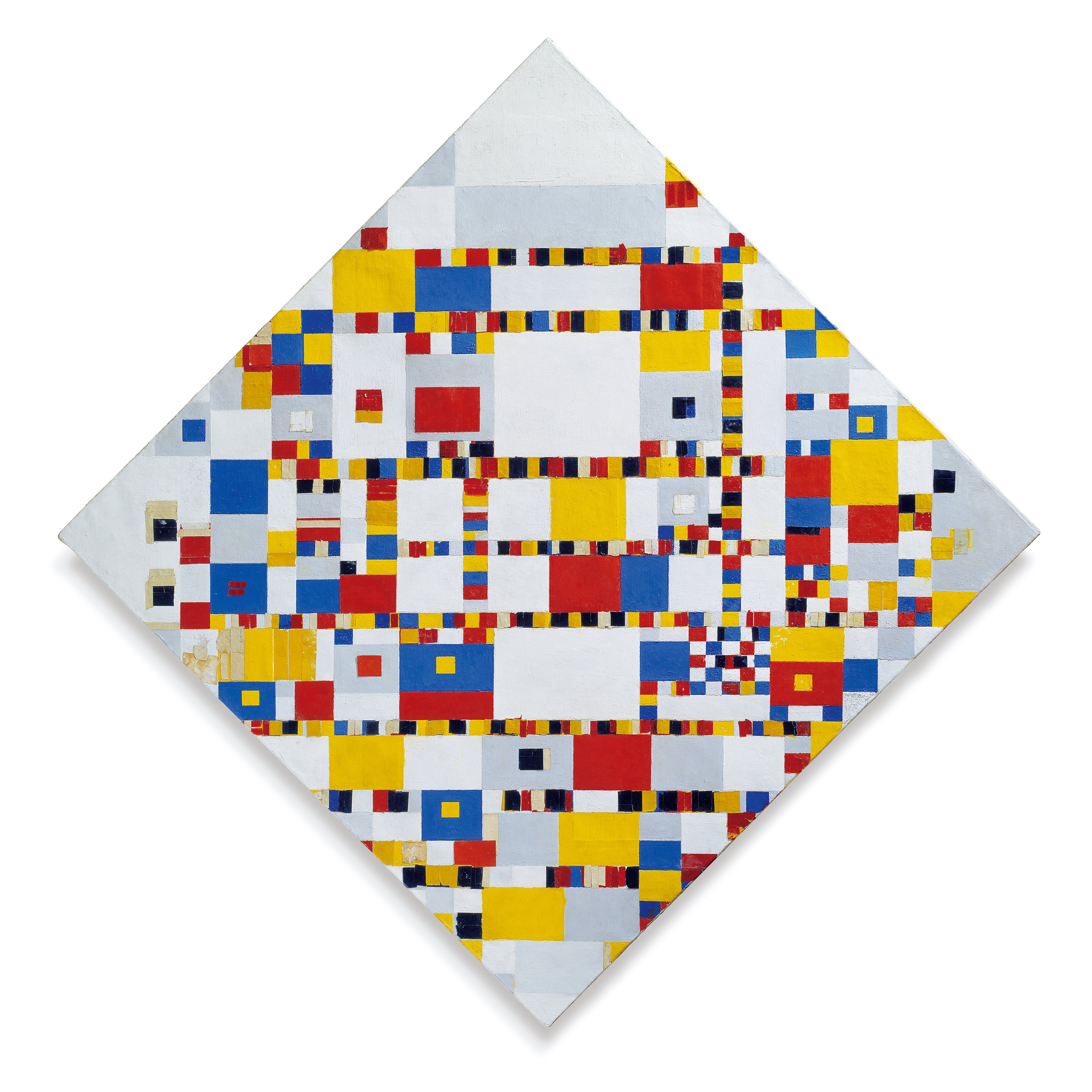 Reproduction du tableau « Boogie Woogie de la victoire - Piet Mondrian » par Alpha Reproduction en peinture à l’huile