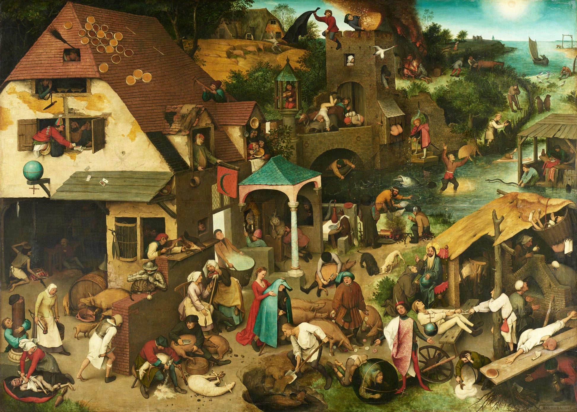 I Proverbi fiamminghi - Pieter Brueghel il Vecchio