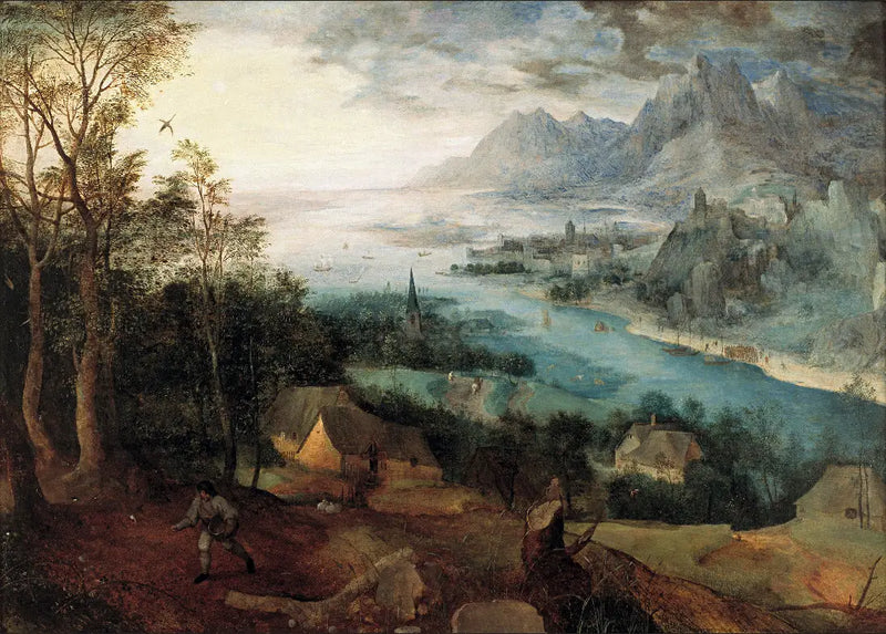 Paesaggio fluviale con la parabola del seminatore - Pieter Brueghel il Vecchio