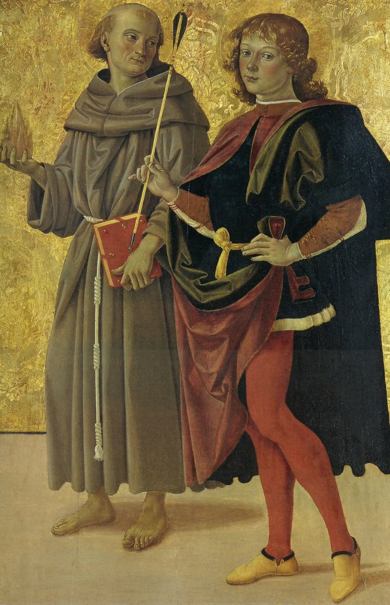 San Sebastiano e un santo francescano - Pietro Perugino