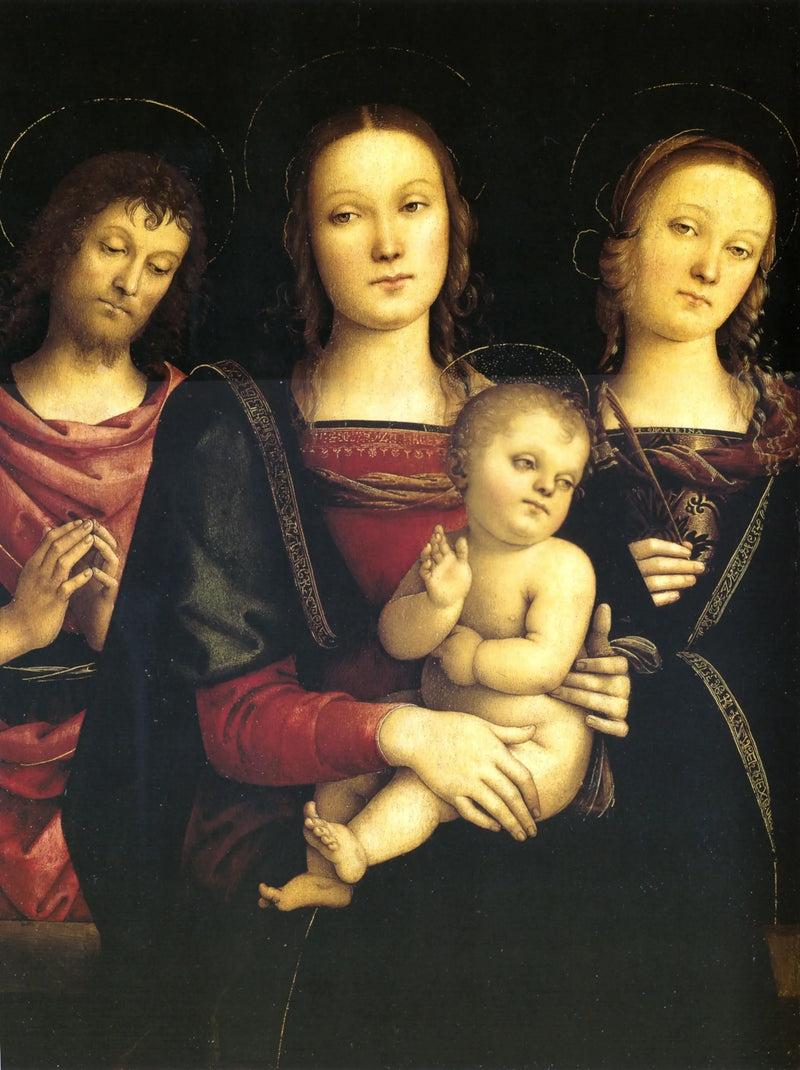 La Vergine con il Bambino tra i santi Giovanni Battista e Caterina d'Alessandria - Pietro Perugino