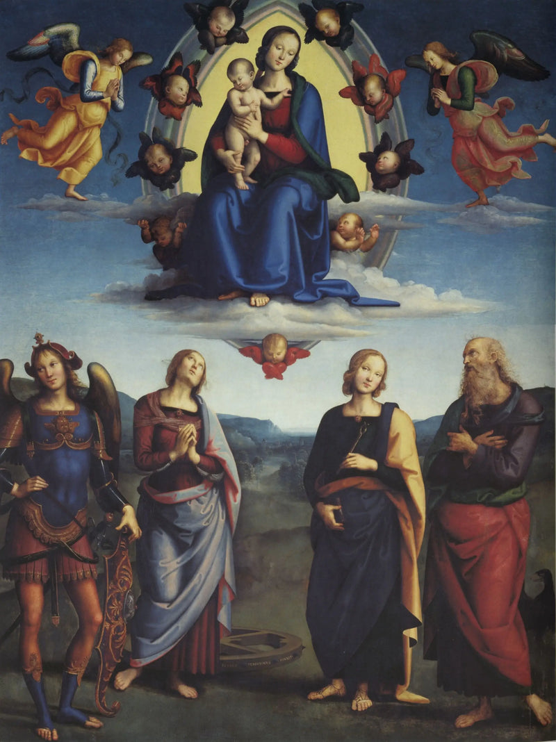 La Vergine in gloria e santi - Pietro Perugino