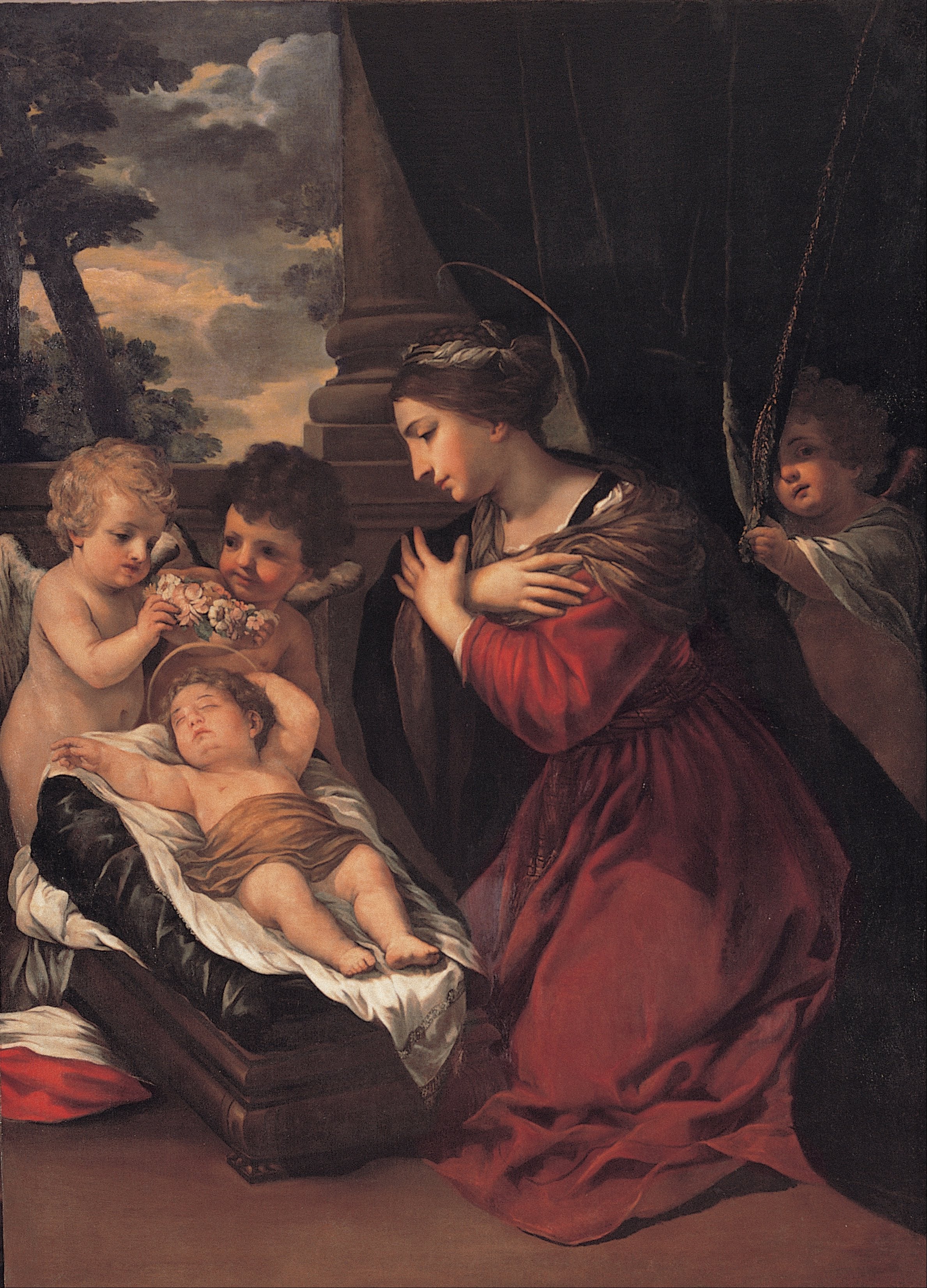 La Vierge à l’Enfant et les anges - Pietro da Cortona - Alpha Reproduction