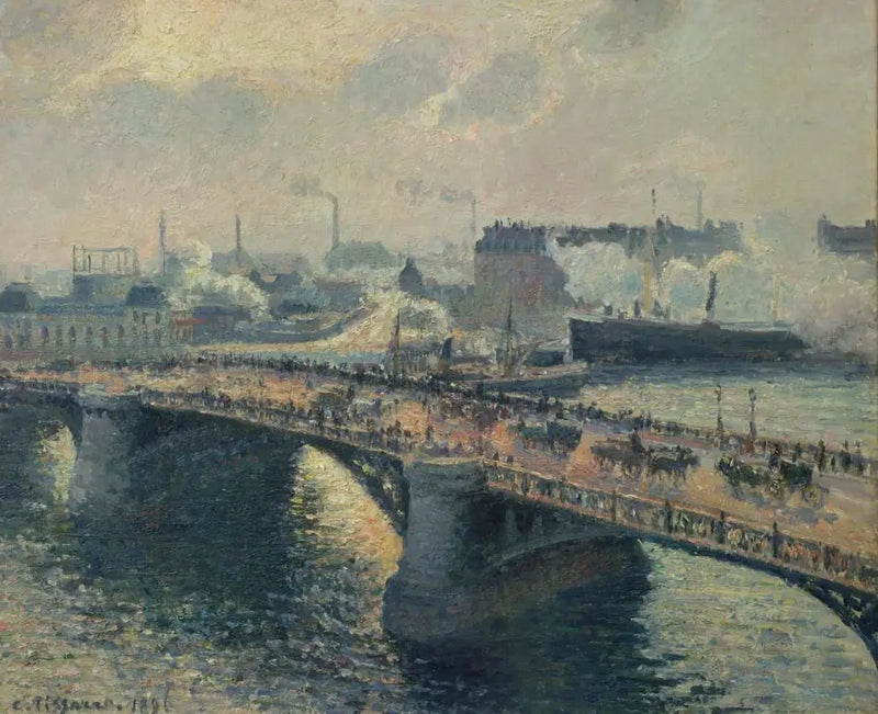 Il Ponte Boïeldieu a Rouen - Camille Pissarro