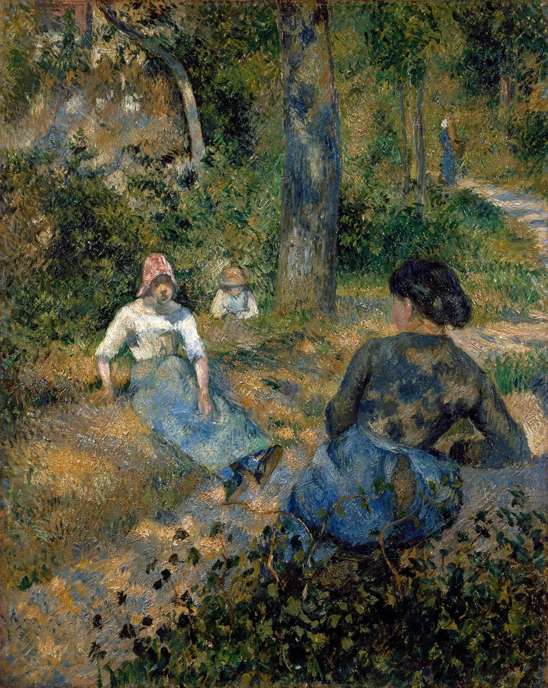 Contadine al riposo - Camille Pissarro