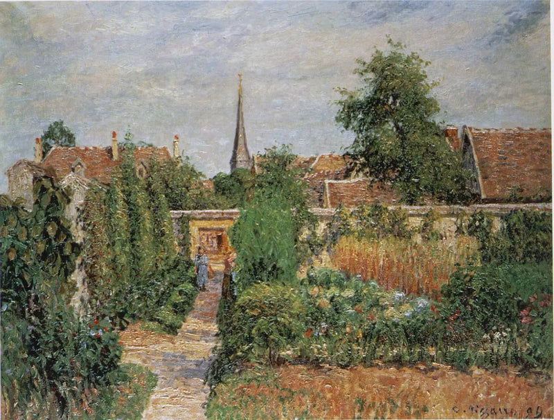 L'orto e il campanile di Eragny - Camille Pissarro