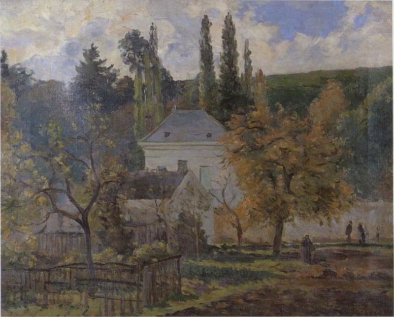 Casa borghese all'Hermitage, Pontoise - Camille Pissarro