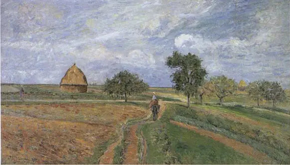 La vecchia strada di Ennery a Pontoise - Camille Pissarro