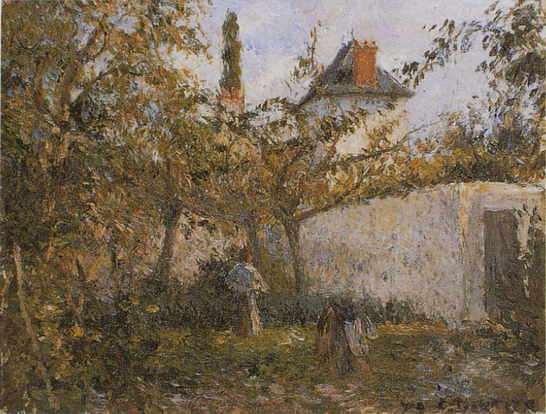 Reproduction du tableau « Jardin potager et verger, Pontoise - Camille Pissarro » par Alpha Reproduction en peinture à l’huile