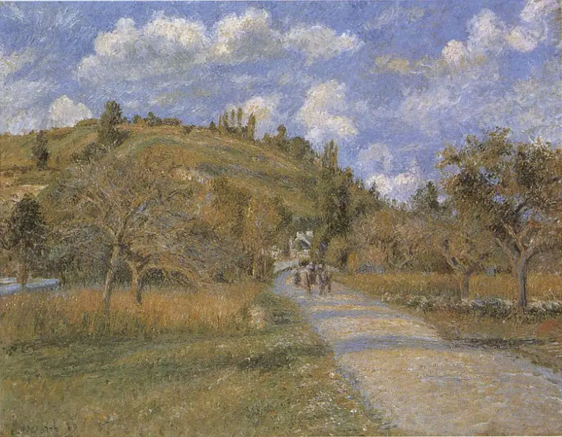 La costa del Valhermeil, Auvers-sur-Oise - Camille Pissarro