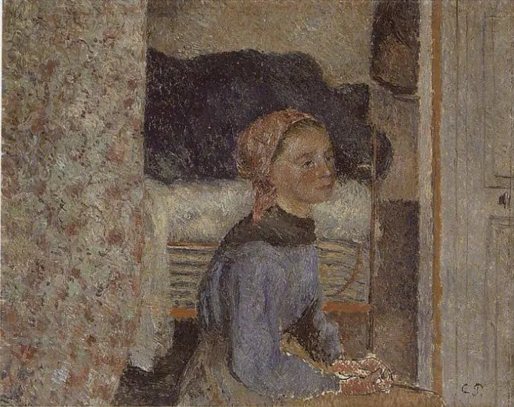 Contadina, interno - Camille Pissarro