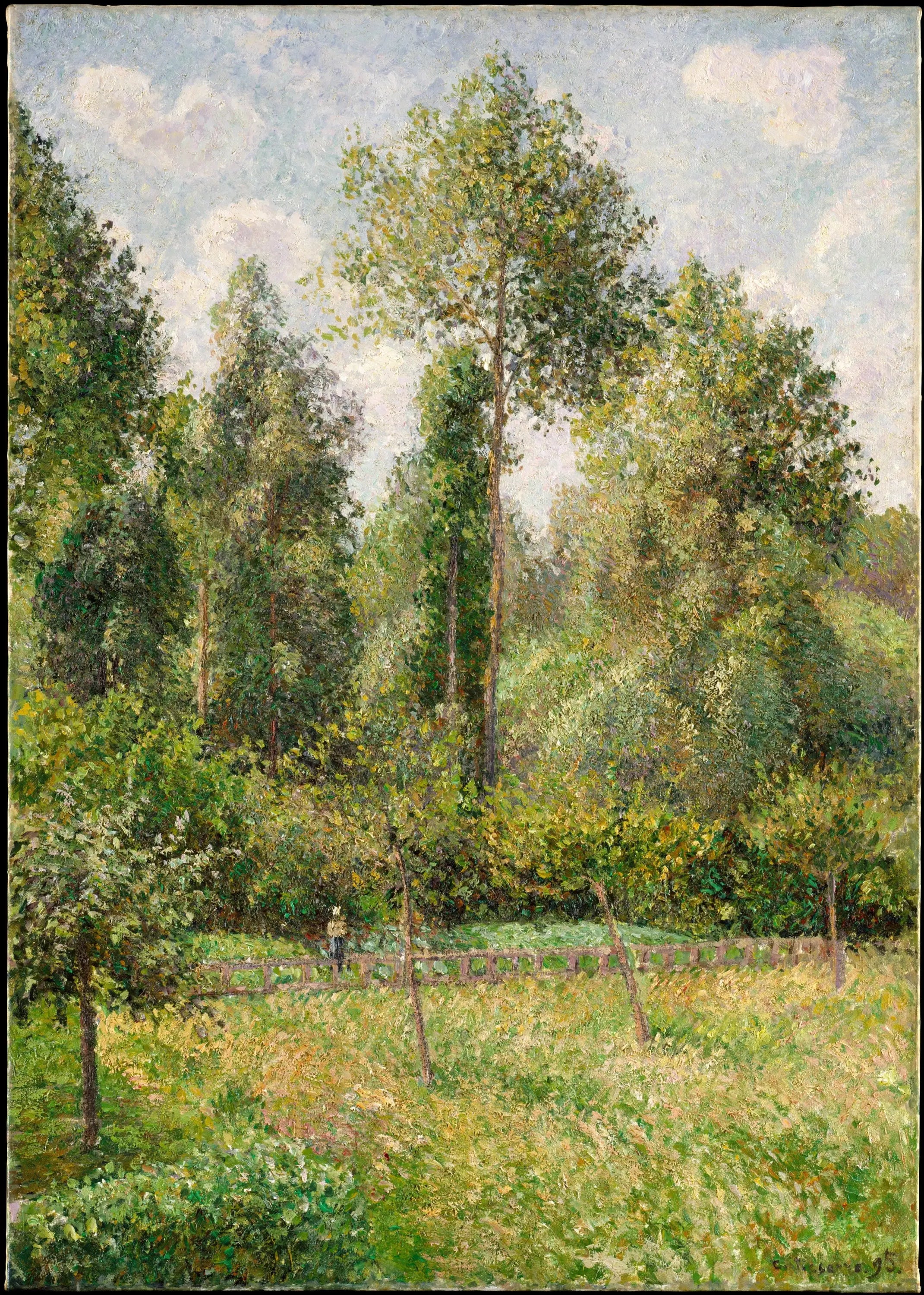 Reproduction du tableau « Peupliers, Éragny - Camille Pissarro » par Alpha Reproduction en peinture à l’huile