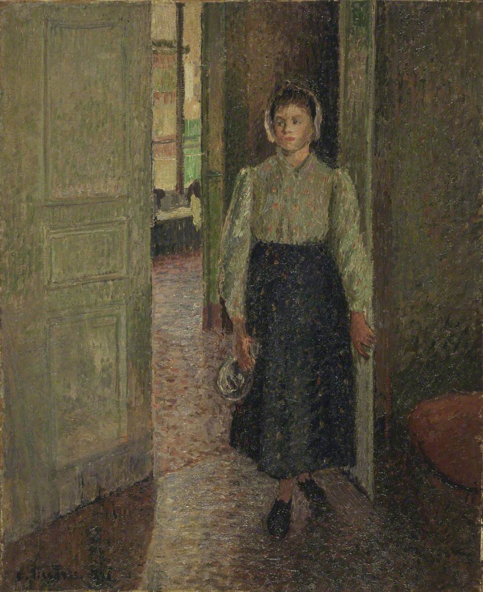 Reproduction du tableau « La Petite Bonne dite «la Rosa» - Camille Pissarro » par Alpha Reproduction en peinture à l’huile