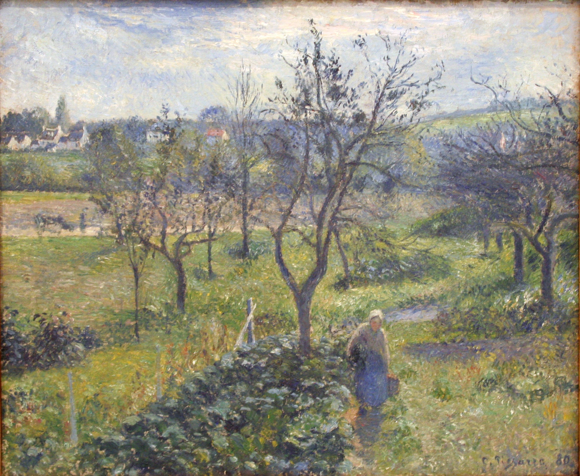 Reproduction du tableau « Les Jardins du Valhermeil,Auvers-sur-Oise - Camille Pissarro » par Alpha Reproduction en peinture à l’huile