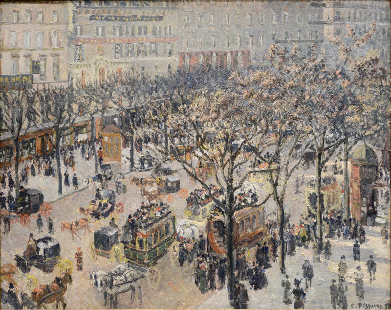 Boulevard degli Italiani, Mattina, Sole - Camille Pissarro