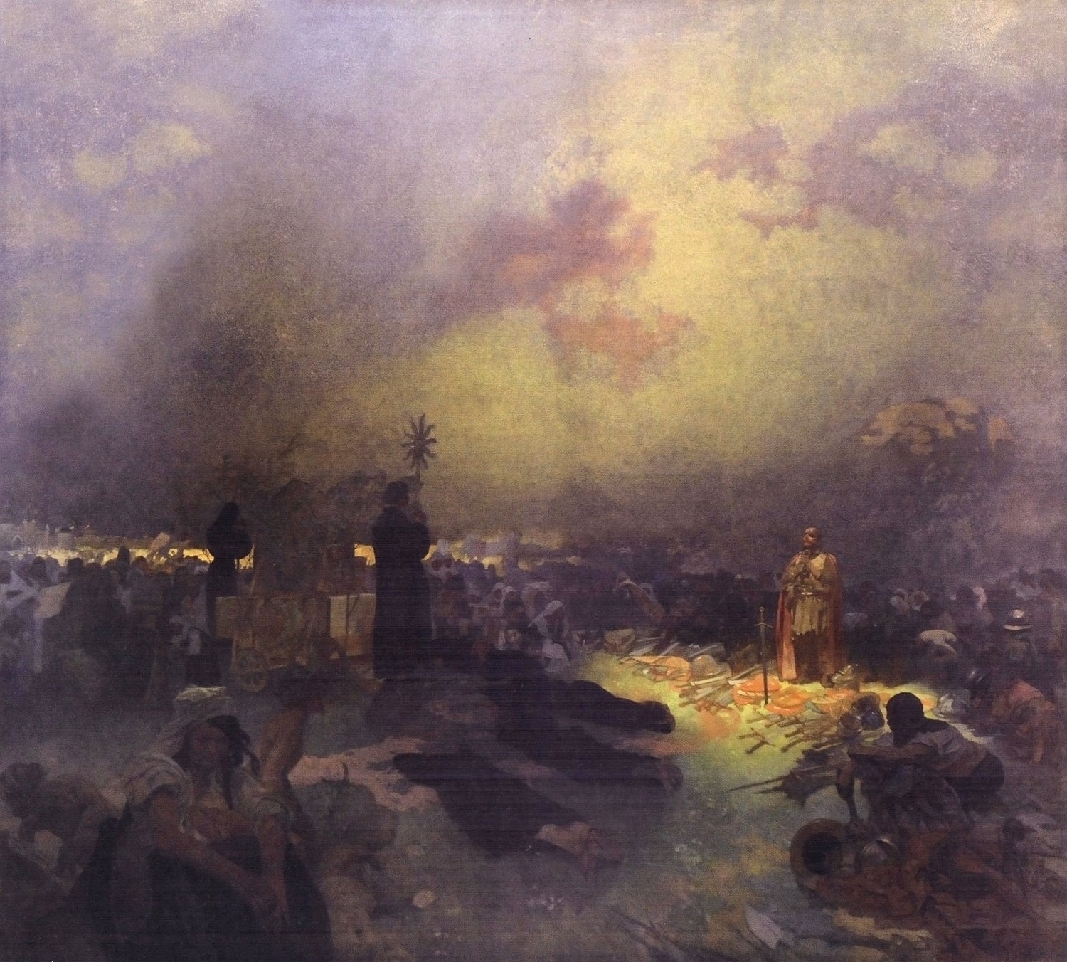 Dopo la battaglia della collina di Vitkov - Alphonse Mucha