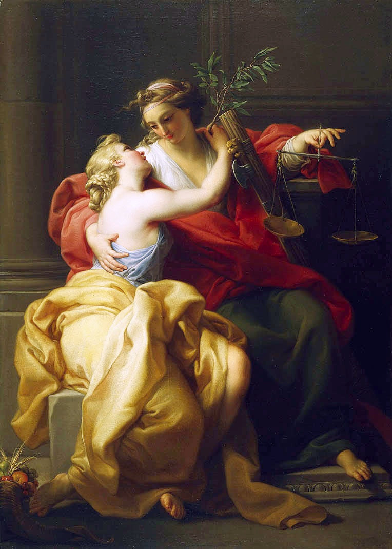 La Pace e la Giustizia - Pompeo Batoni