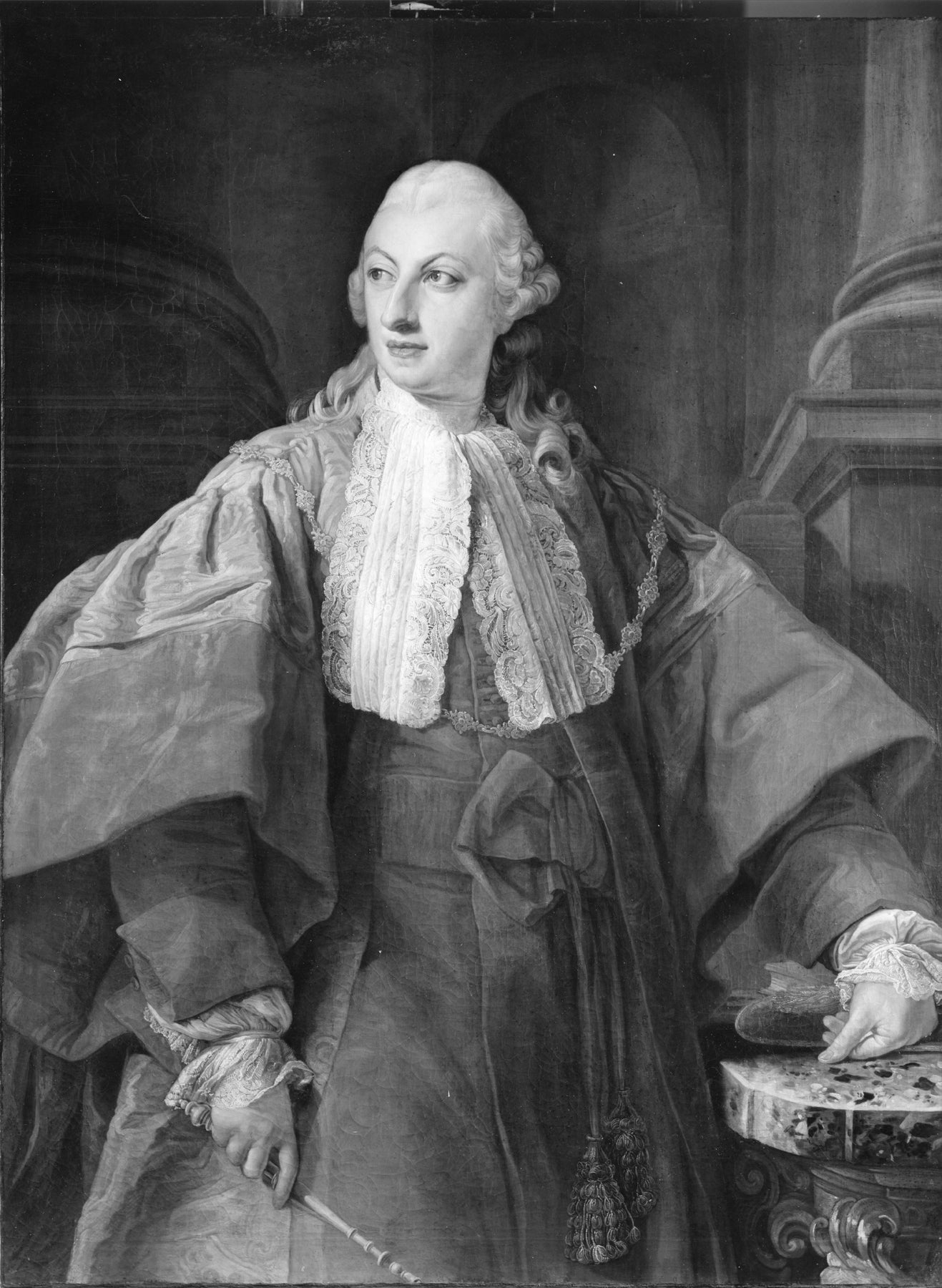 Portrait du prince Abbondio Rezzonico en sénateur de Rome - Pompeo Batoni - Alpha Reproduction