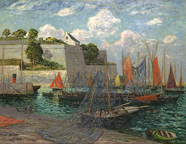 Il porto e il castello di Belle-Île - Maxime Maufra