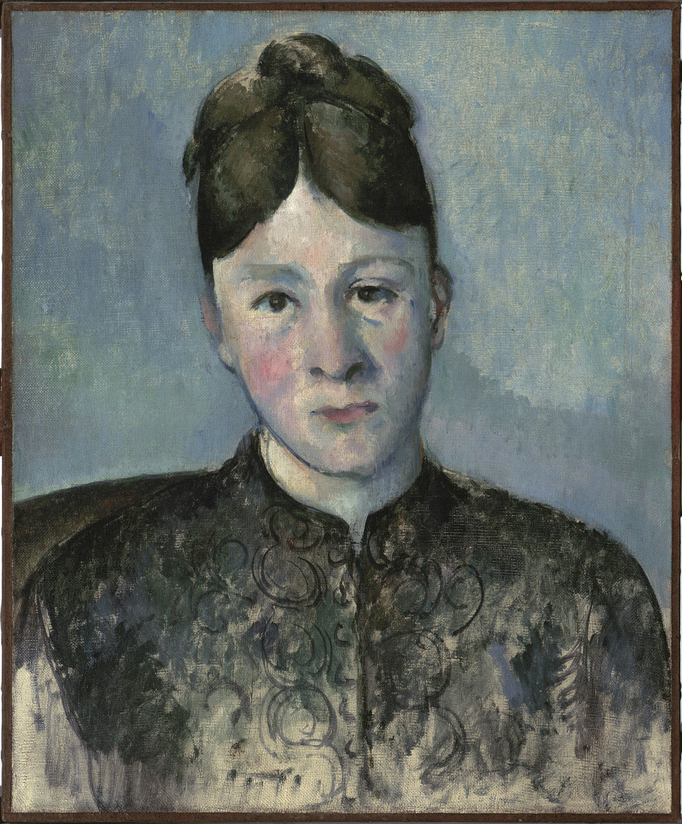 Reproduction du tableau « Portrait de Madame Cézanne - Paul Cézanne » par Alpha Reproduction en peinture à l’huile