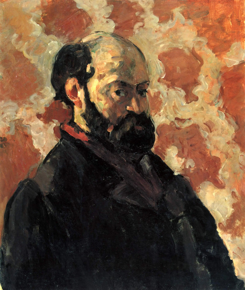 Ritratto dell'artista su sfondo rosa - Paul Cézanne