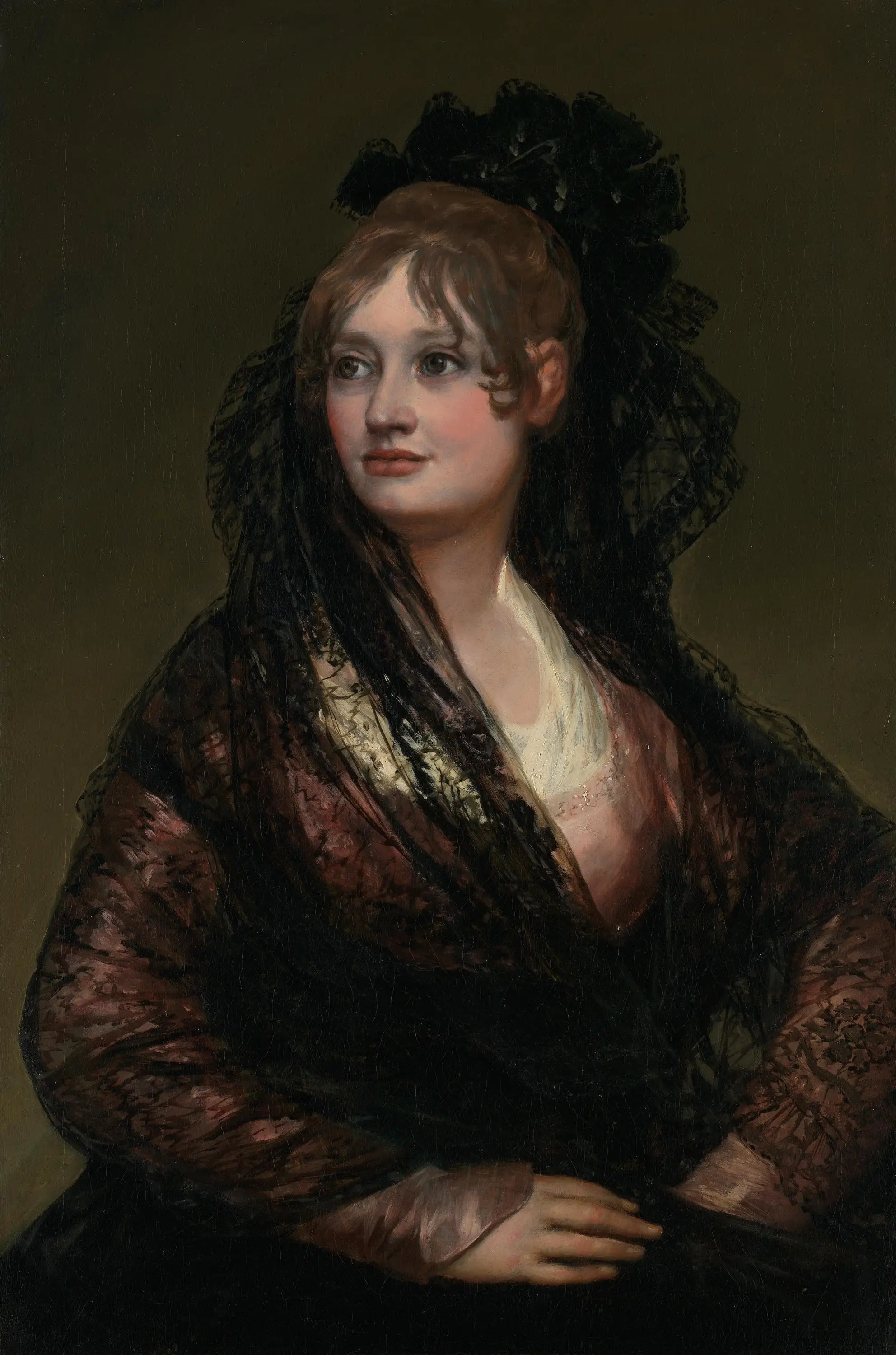 Reproduction du tableau « Portrait d'Isabelle Porcel - Francisco de Goya » par Alpha Reproduction en peinture à l’huile