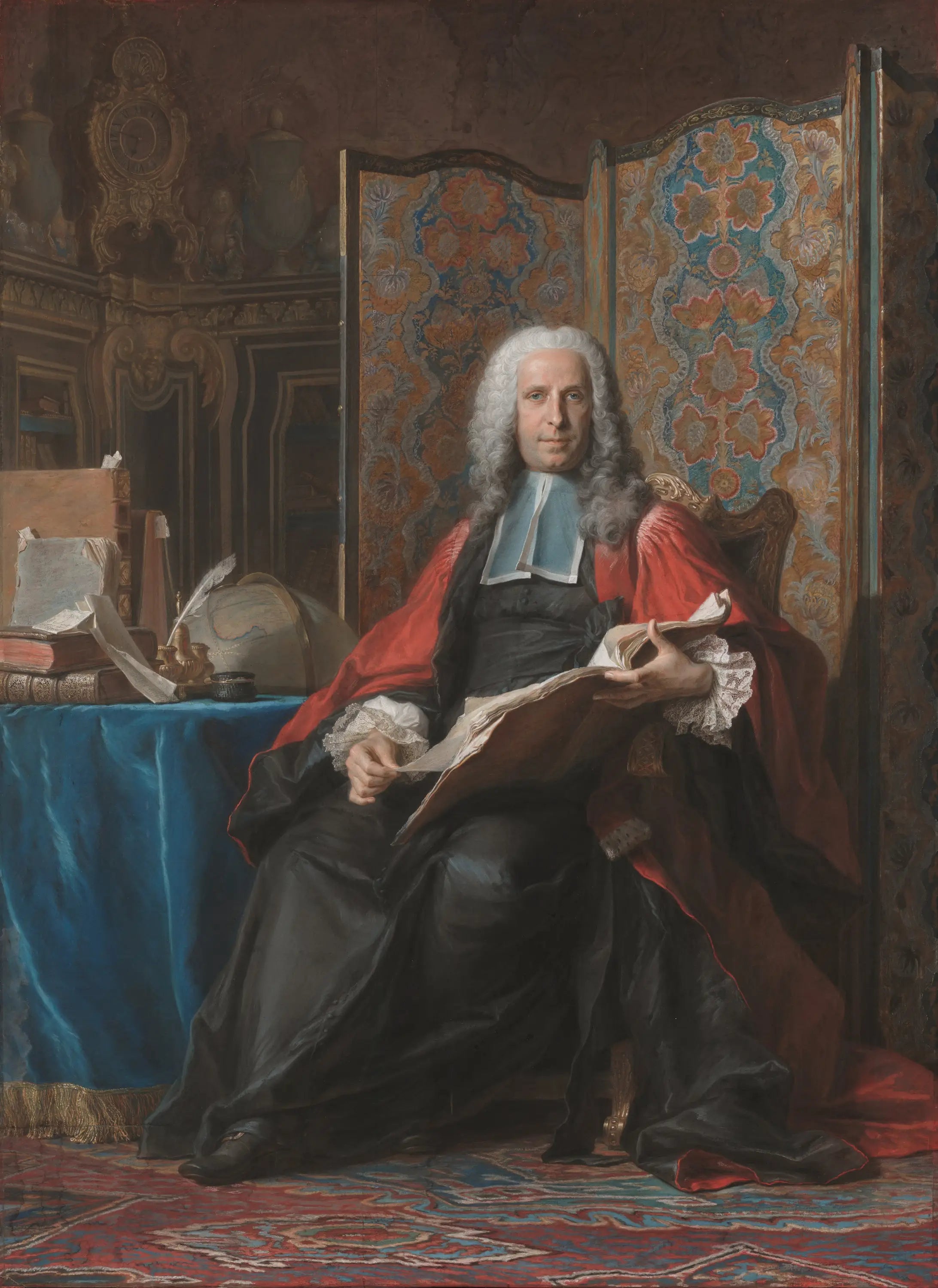 Portrait de Gabriel Bernard de Rieux - Maurice-Quentin de La Tour - Alpha Reproduction