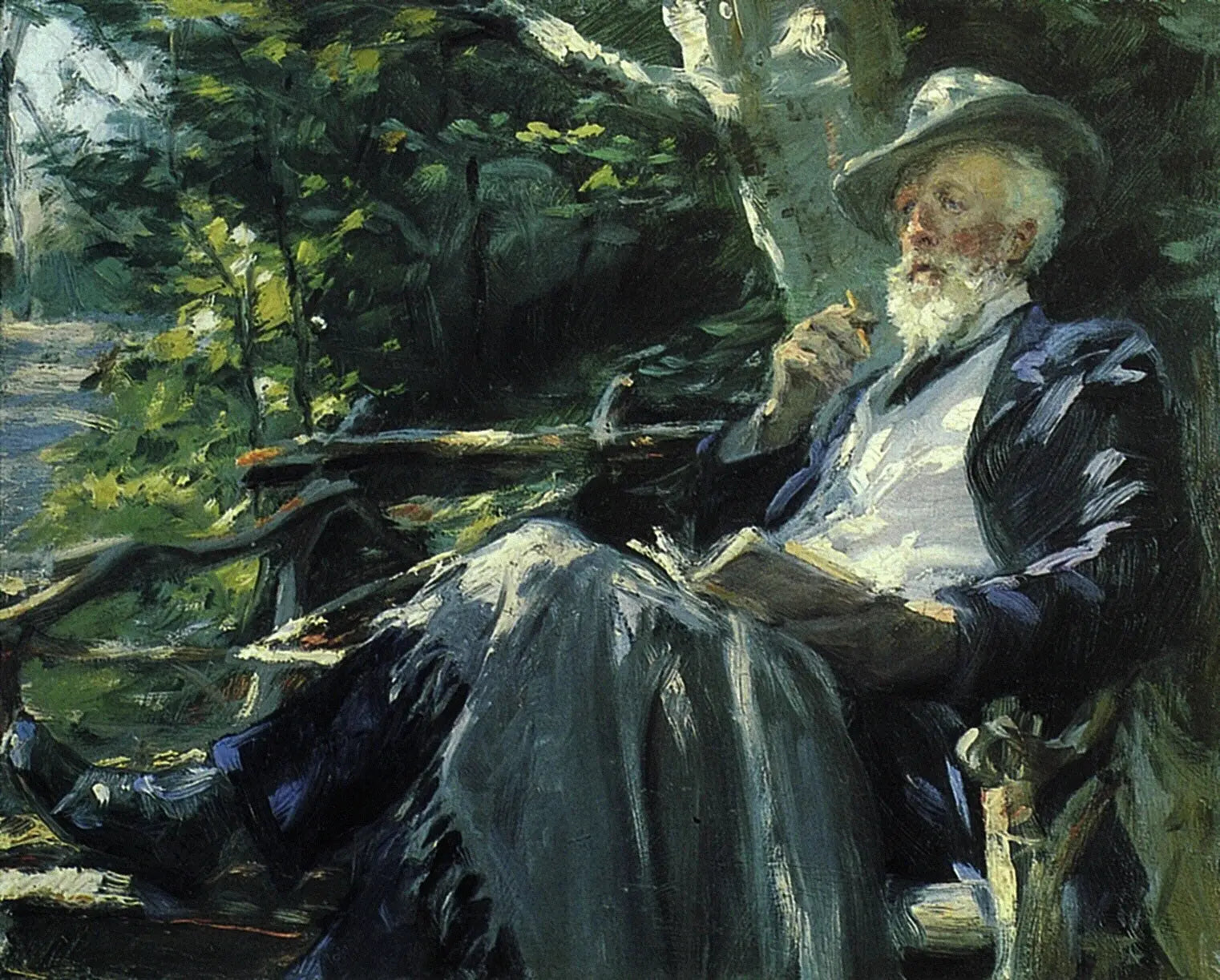Portrait de Holger Drachmann - Peder Severin Krøyer - Alpha Reproduction