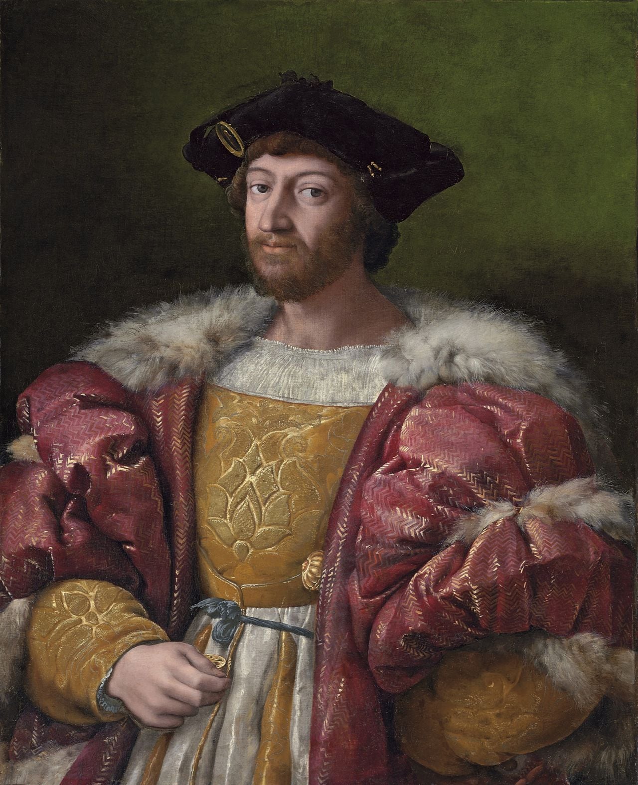 Reproduction du tableau « Portrait de Laurent de Médicis, duc d'Urbino - Raphaël Sanzio » par Alpha Reproduction en peinture à l’huile