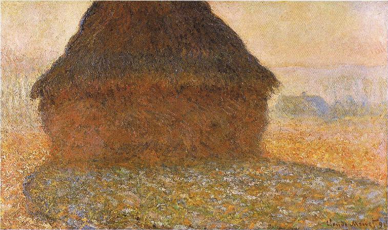 Reproduction du tableau « Meule au soleil - Claude Monet » par Alpha Reproduction en peinture à l’huile
