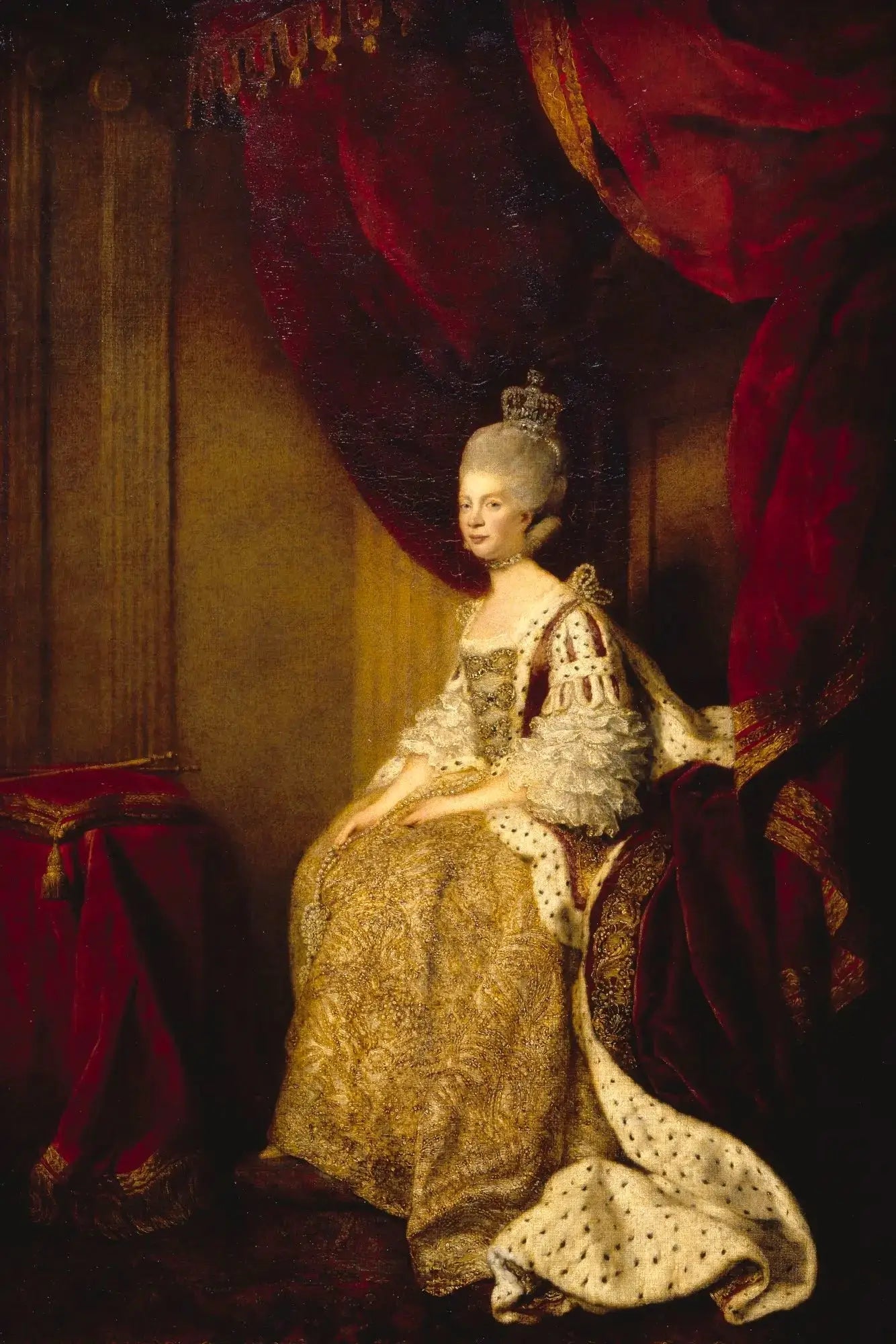 La reine Charlotte (1744–1818) - Joshua Reynolds - Alpha Reproduction
