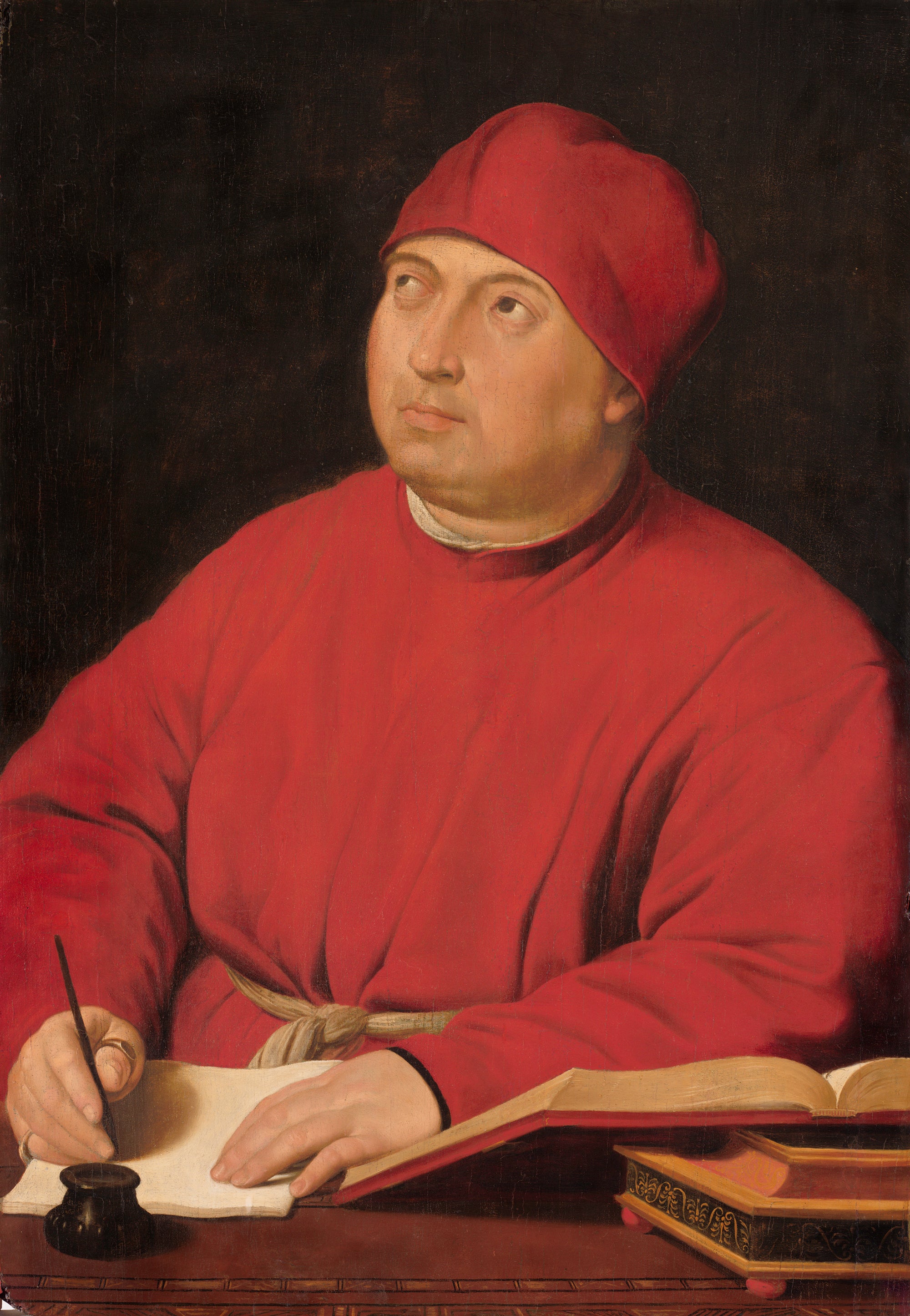Reproduction du tableau « Tommaso Inghirami - Raphaël Sanzio » par Alpha Reproduction en peinture à l’huile