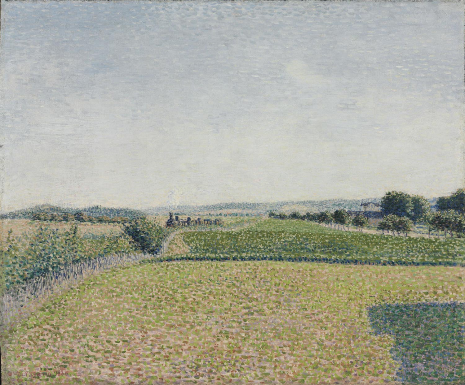 Reproduction du tableau « Chemin de fer vers Dieppe - Camille Pissarro » par Alpha Reproduction en peinture à l’huile