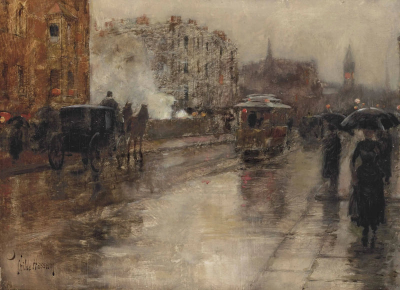 Giorno di pioggia, Boston - Childe Hassam
