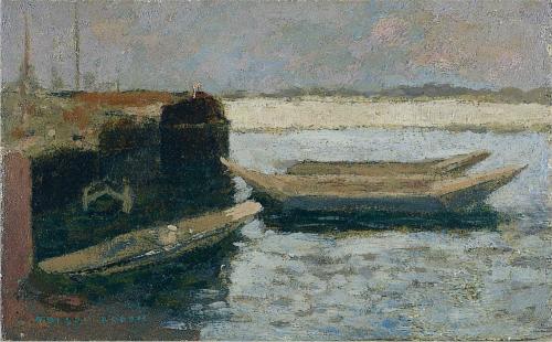 Barques dans le port - Odilon Redon