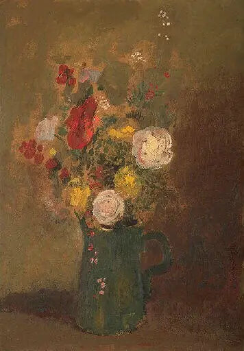 Bouquet de fleurs au mimosa - Odilon Redon - Alpha Reproduction