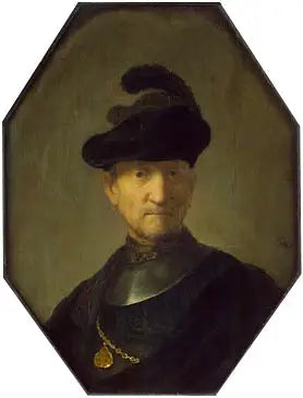 Reproduction du tableau « Vieux soldat - Rembrandt » par Alpha Reproduction en peinture à l’huile