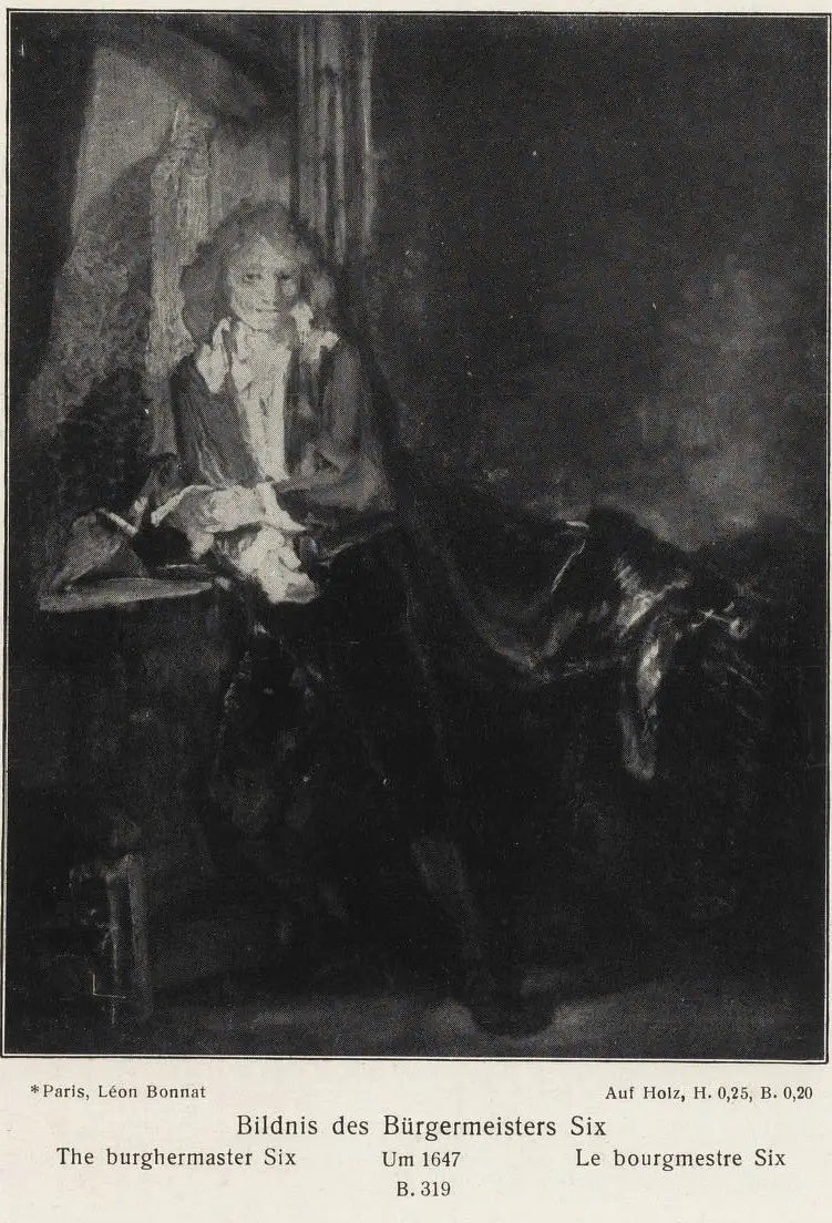 Reproduction du tableau « Portrait de Jan Six - Rembrandt » par Alpha Reproduction en peinture à l’huile