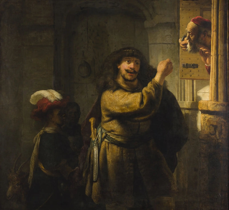 Samson minaccia il suo suocero - Rembrandt