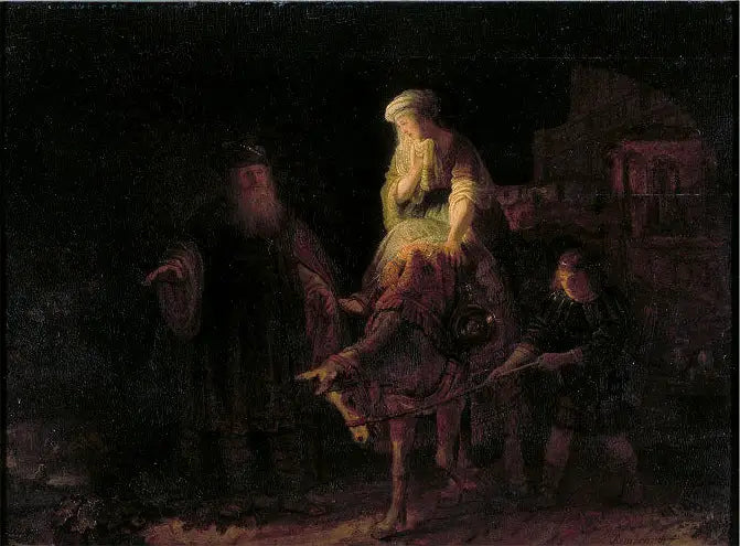 La partenza della donna sunamita - Rembrandt
