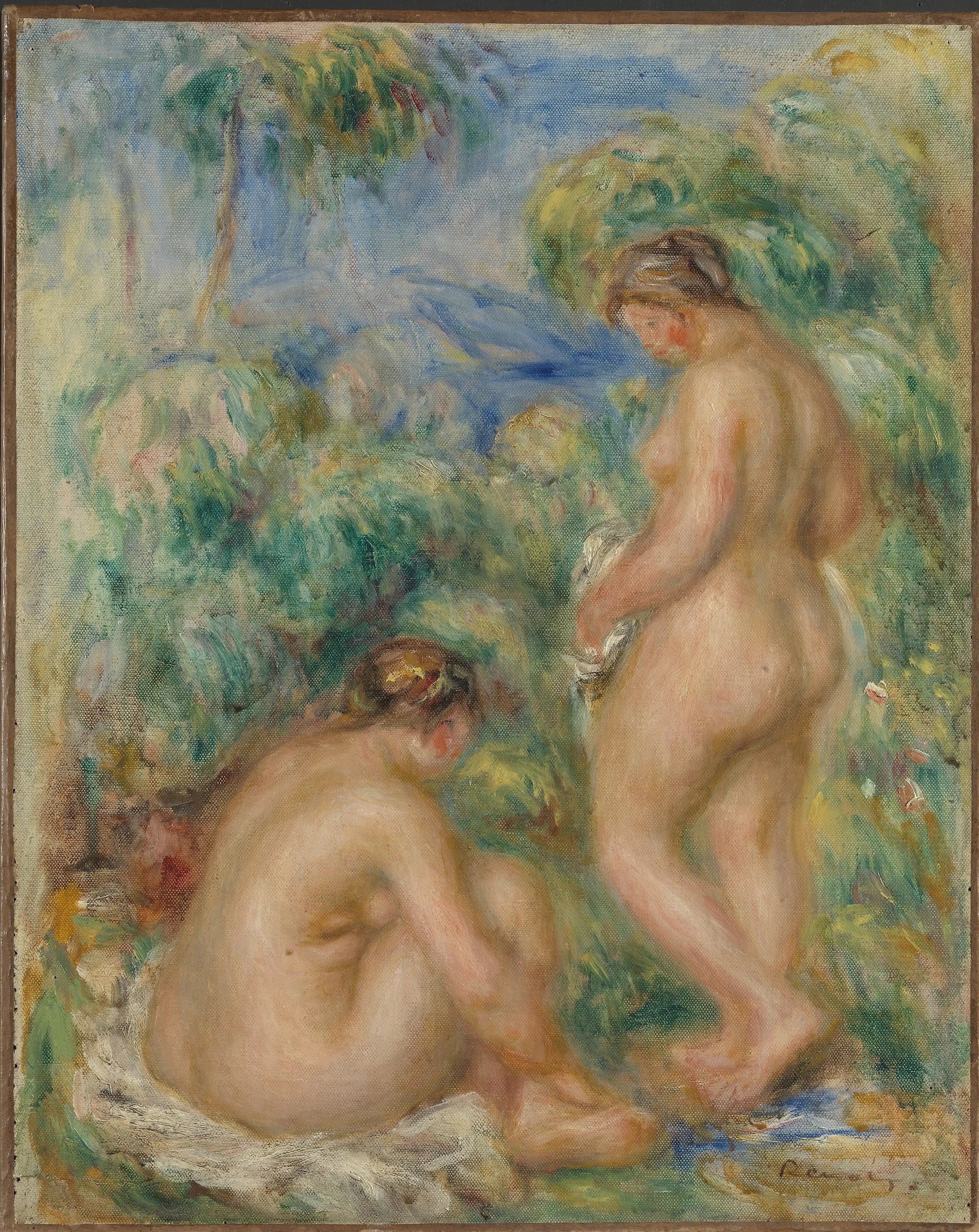 Reproduction du tableau « Filles de Badende - Pierre-Auguste Renoir » par Alpha Reproduction en peinture à l’huile